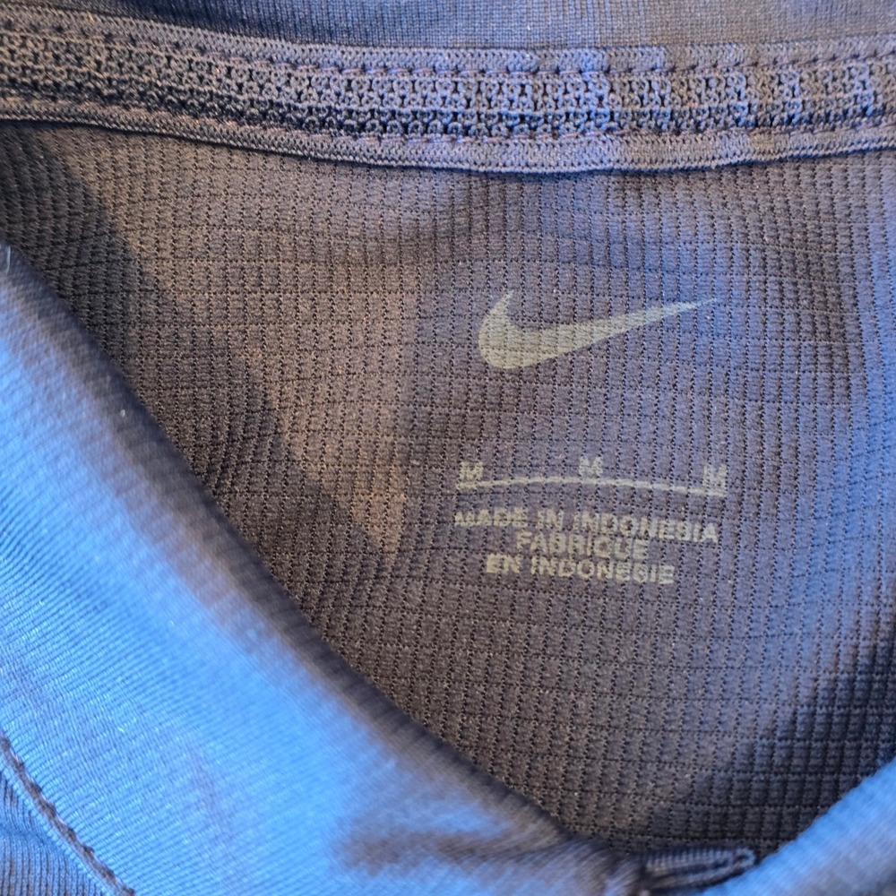 Nike MLB The Program Dri-FIT Polo Shirt Mens Medium Navy Blue Short Sleeve Golf - Picture 2 of 5